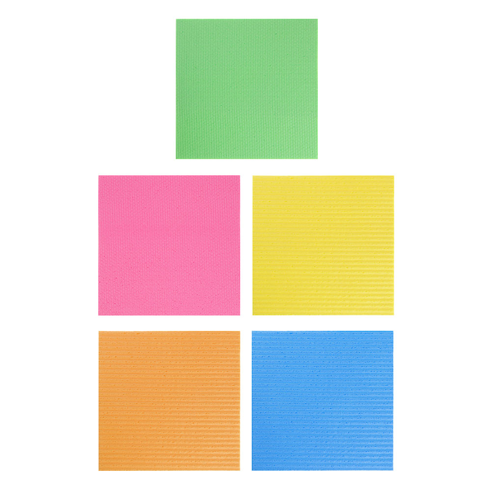 набор многоразовых салфеток vetta 3шт целлюлоза 14х15см