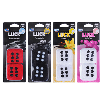 ароматизатор new galaxy luck, 6 см,бабл гам/ваниль/новая машина/черный лед