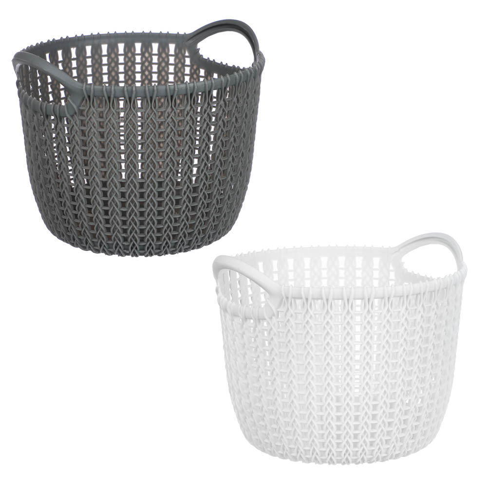 корзина для хранения vetta круглая брюгге 20x19,2x15,5см 2цв