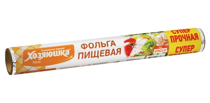 фольга пищевая 10м суперпрочная ширина 30см хозяюшка мила