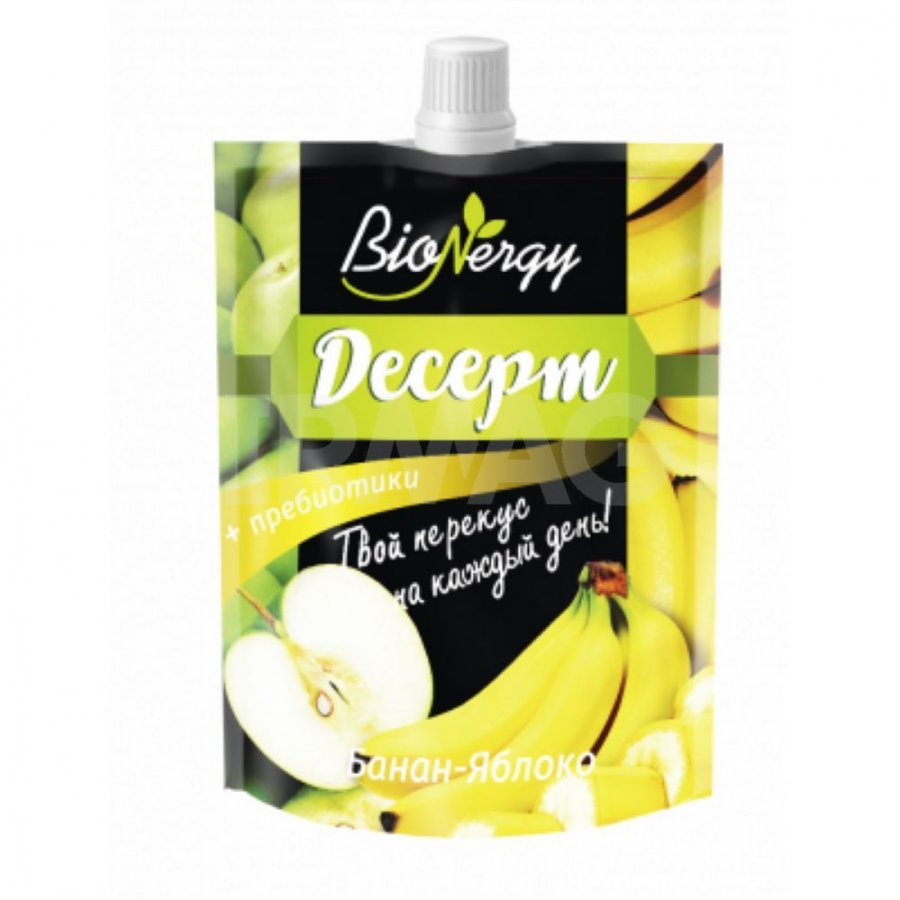 десерт банан+яблоко сава bionergy 140г