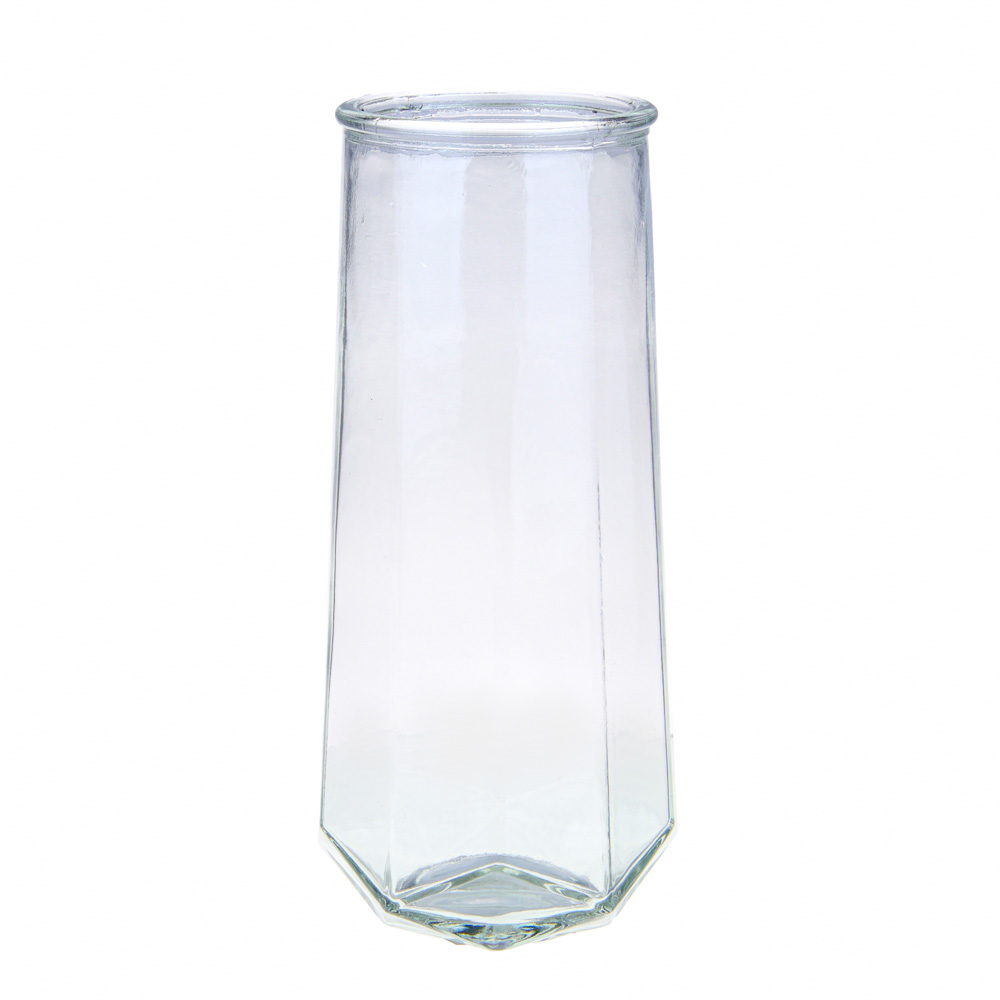 ваза, 10,5x24 см, стекло, цвет прозрачный