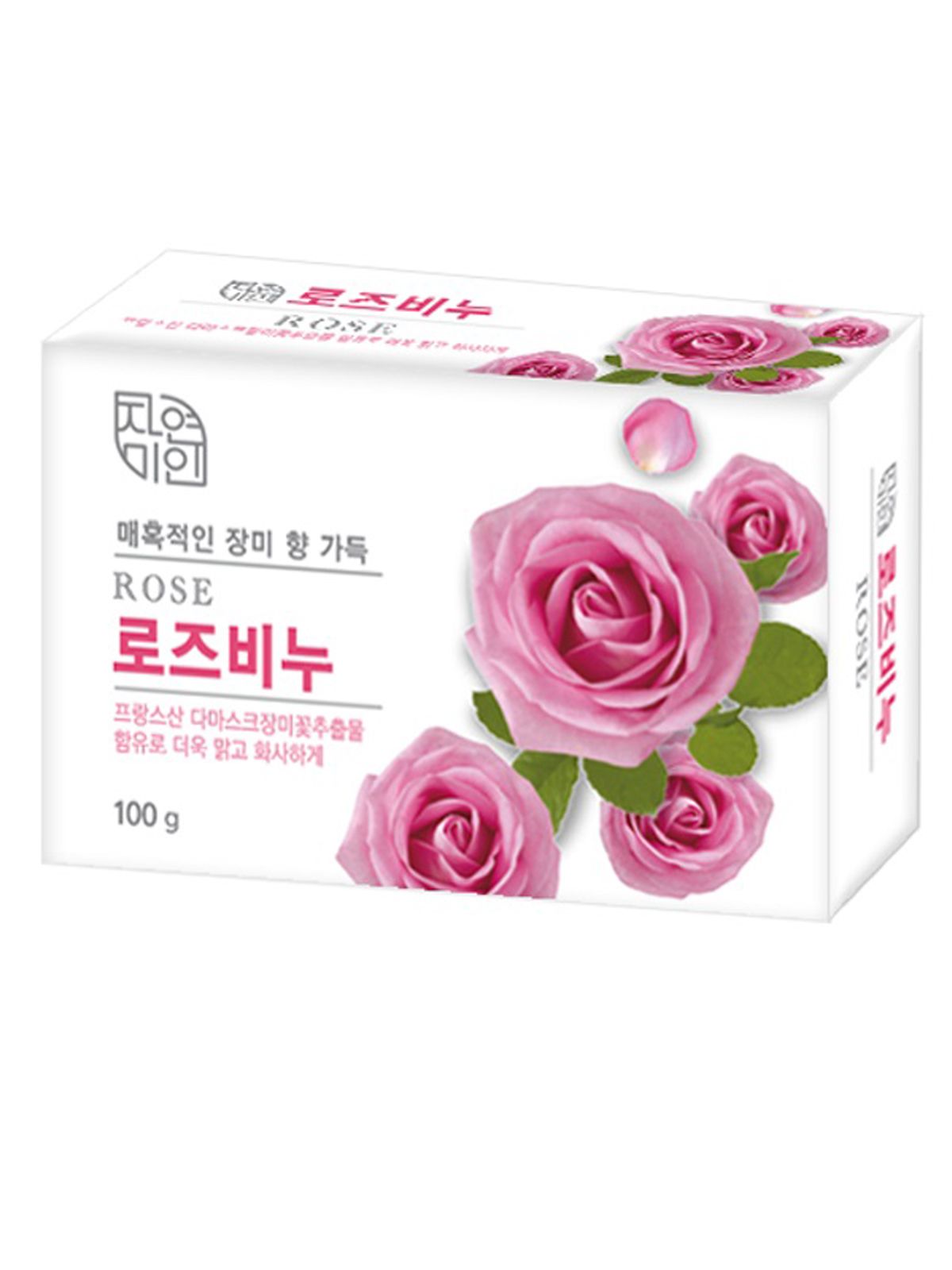 мыло туалетное mukunghwa rose успокаивающее/увлаж. с экстрактом дамасской розы 90г