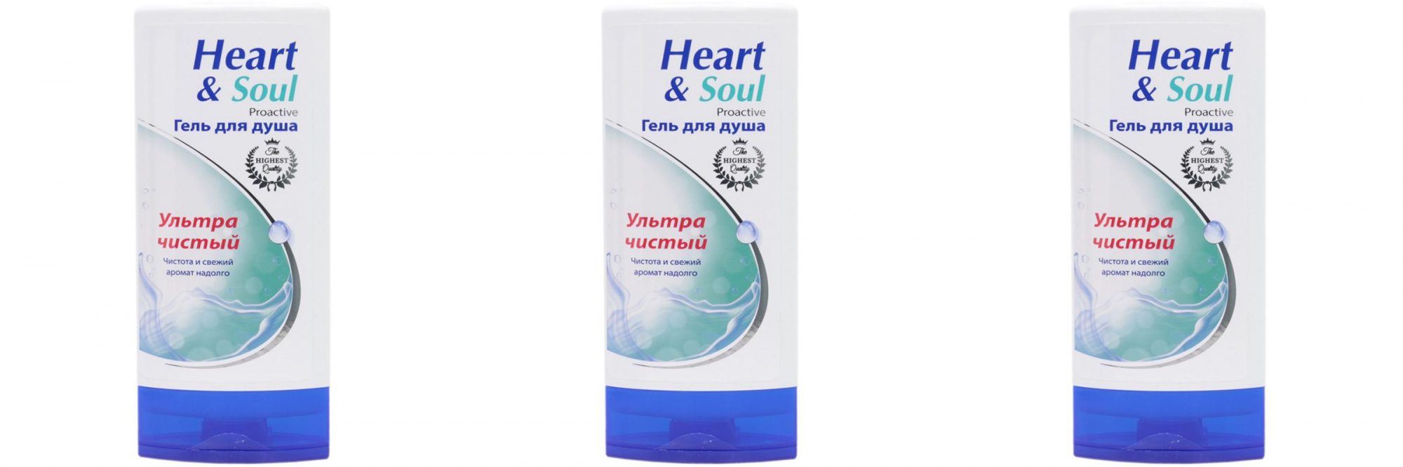 гель для душа heart&soul proactive в ассортименте 250мл