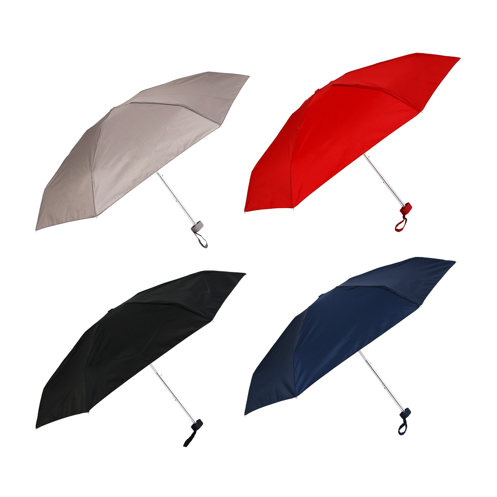 мини-зонт, механика, сплав, пластик, полиэстер, 50см, 6 спиц, 4цв 0338а-1
