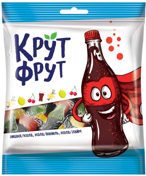 жевательный мармелад крутфрут веселые бутылочки 0,5 кг