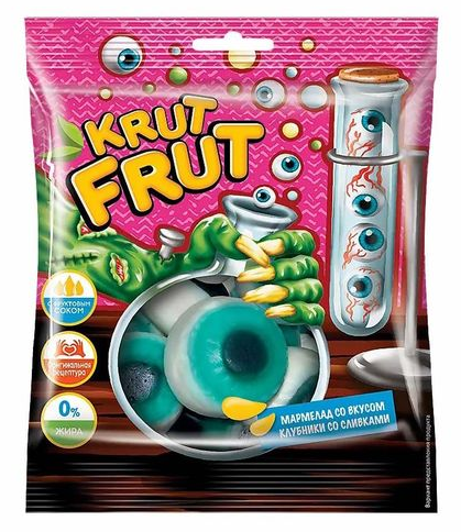 жевательный мармелад krut frut глаз 0,5 кг