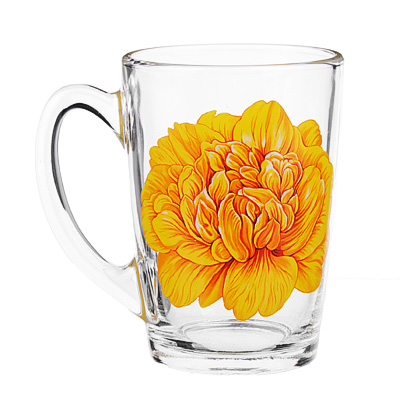 кружка стеклянная осз, 300мл, в ассортименте, 07с1334-40/д3