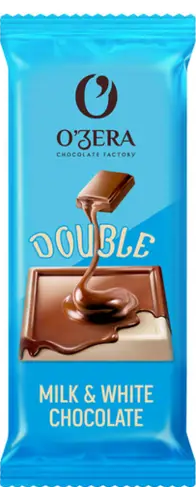 шоколад молочный и белый ozera milk white 24г