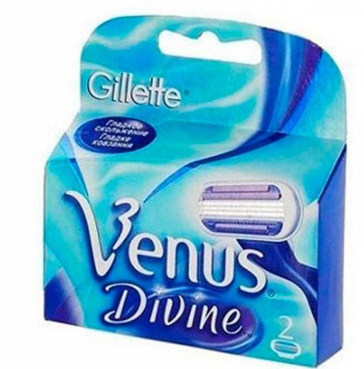 кассеты жен venus divine 2шт gillette