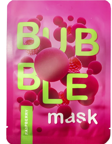 пузырьковая маска д/лица очищение и увлажнение/малина funky fun