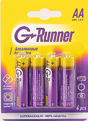 батарейки алкалиновые g-runner-aa lr6/4pcs