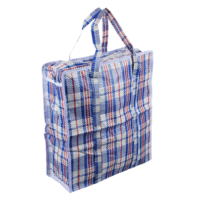 сумка хозяйственная, нетканый материал, 35x40x15см, "клетка", 2 цвета