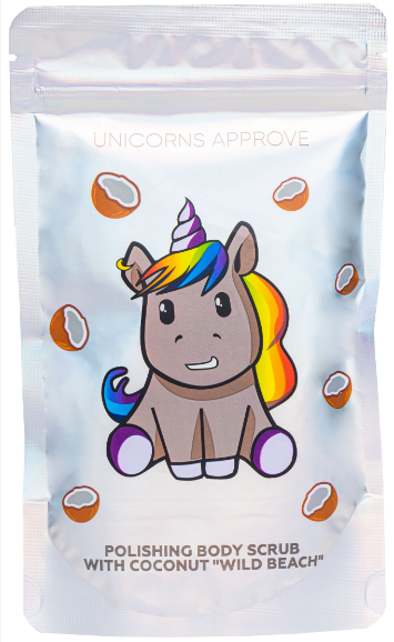 скраб д/тела wild beach полирующий кокосовый unicorns approve 200г
