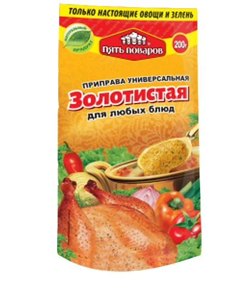 приправа пять поваров золотистая универсальная 200г/15