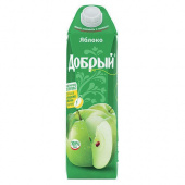 сок добрый 1л яблоко