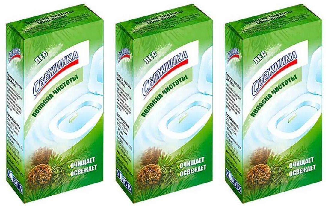 полоска чистоты свежинка д/унитаза лес 3х10г