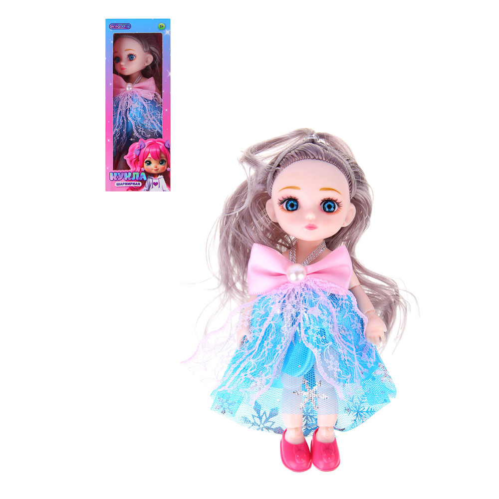 кукла шарнирная игроленд 15см 6,5х4,5х16см 6 дизайнов