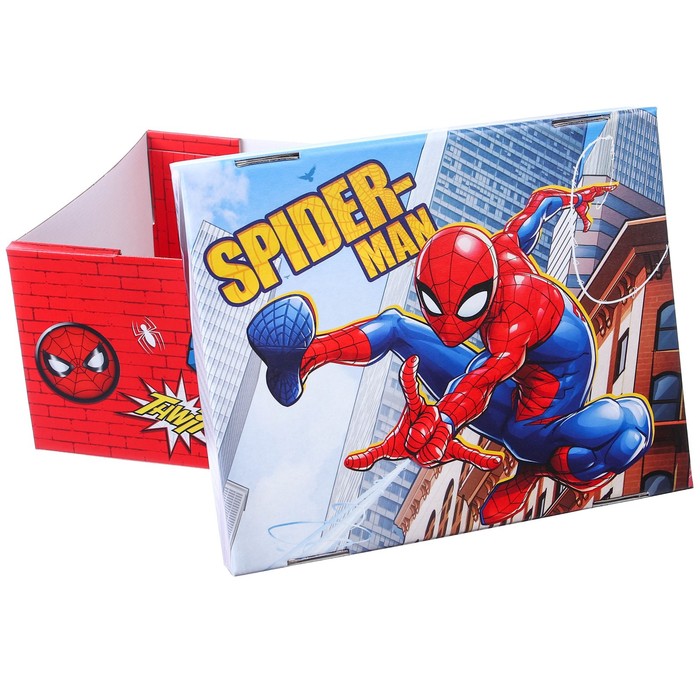 коробка подарочная складная с крышкой spider-man 31х25,5х16 человек-паук