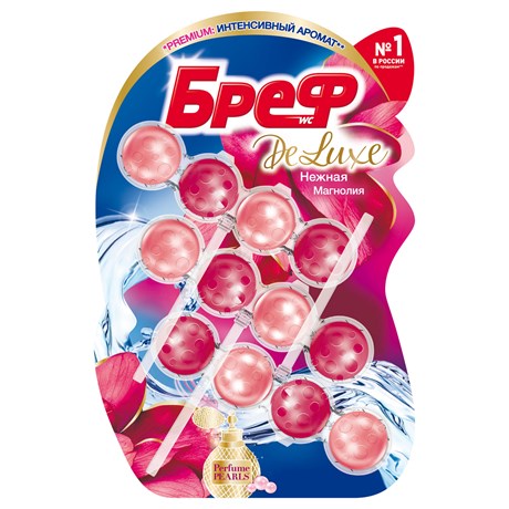 подвесной блок для унитаза бреф делюкс нежная магнолия 50г