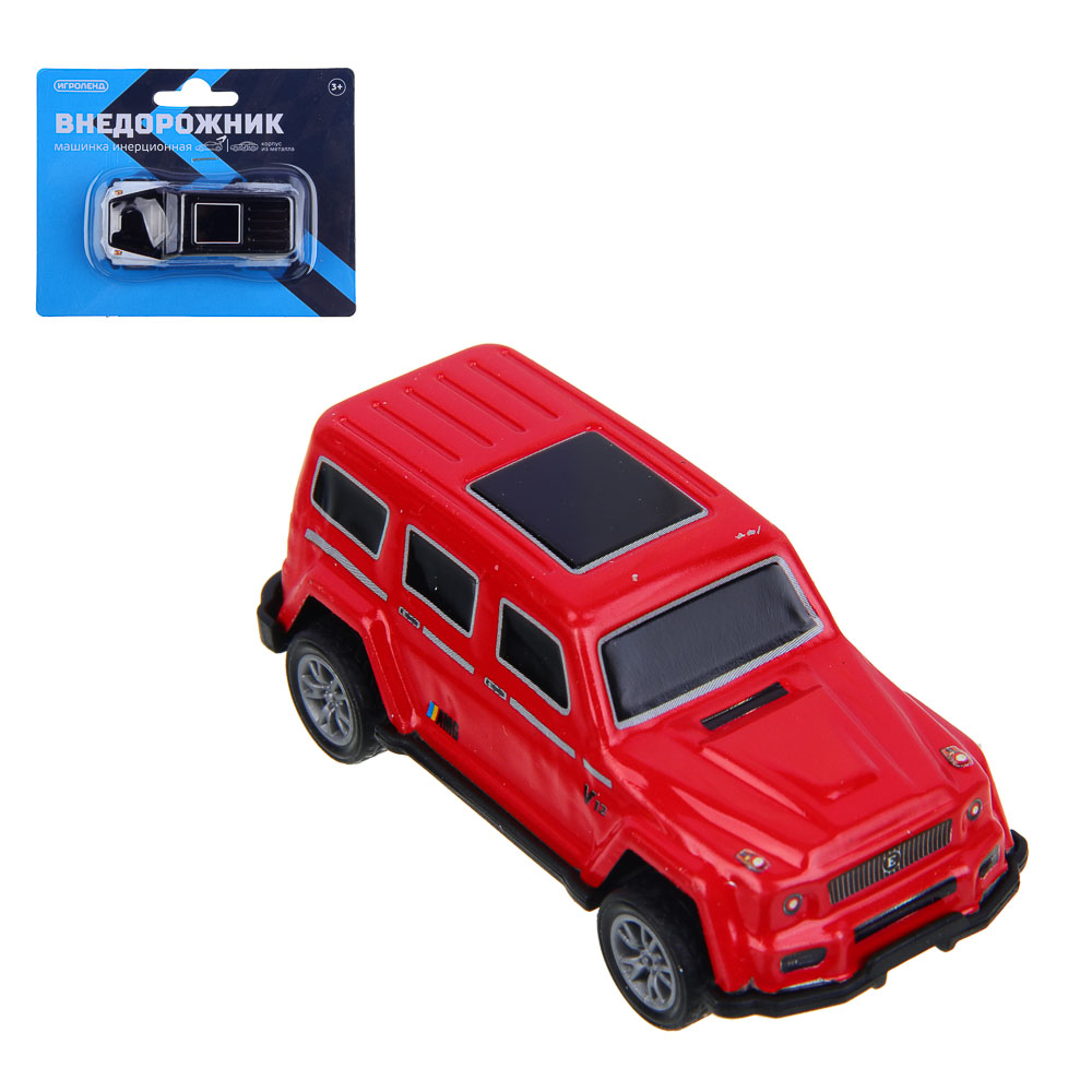 машинка внедорожник игроленд 12х3х14,5см 12 дизайнов