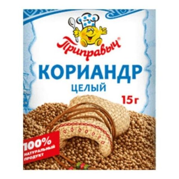 кориандр целый 15гр/40шт "пять поваров" к-325