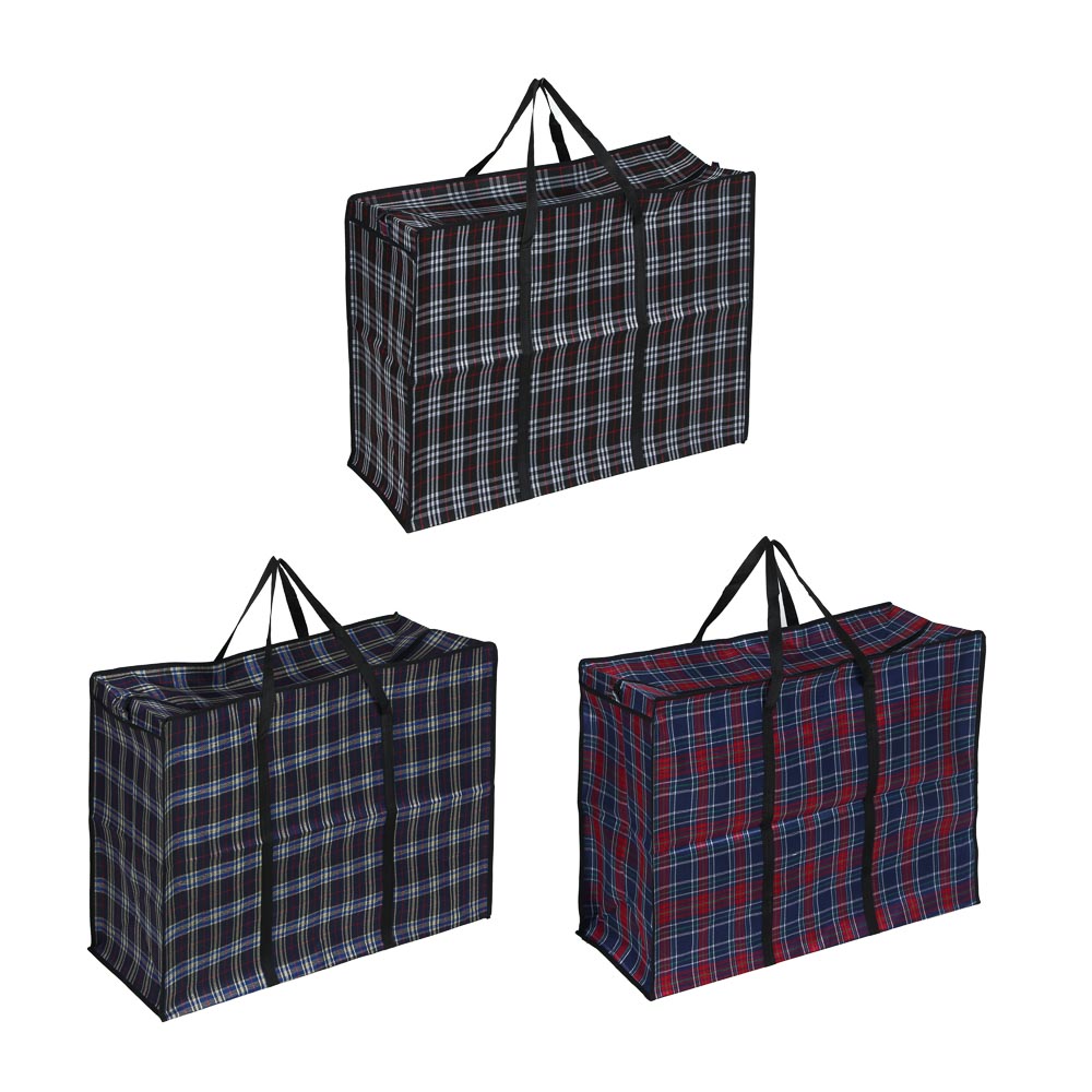 vetta сумка хозяйственная, "шотландка", 80х60х30см, 144л, до 15кг, полипропилен, 3 цвета