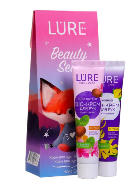 пн cc lure hand care (bio-крем д/рук питательный 40мл+bio-крем д/рук ночной 40мл)