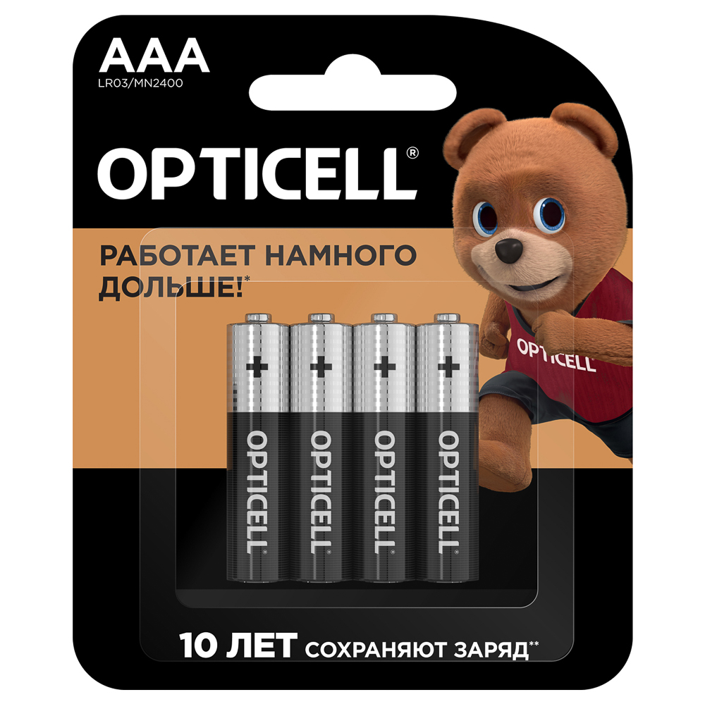 батарейки opticell basic aaa 4шт