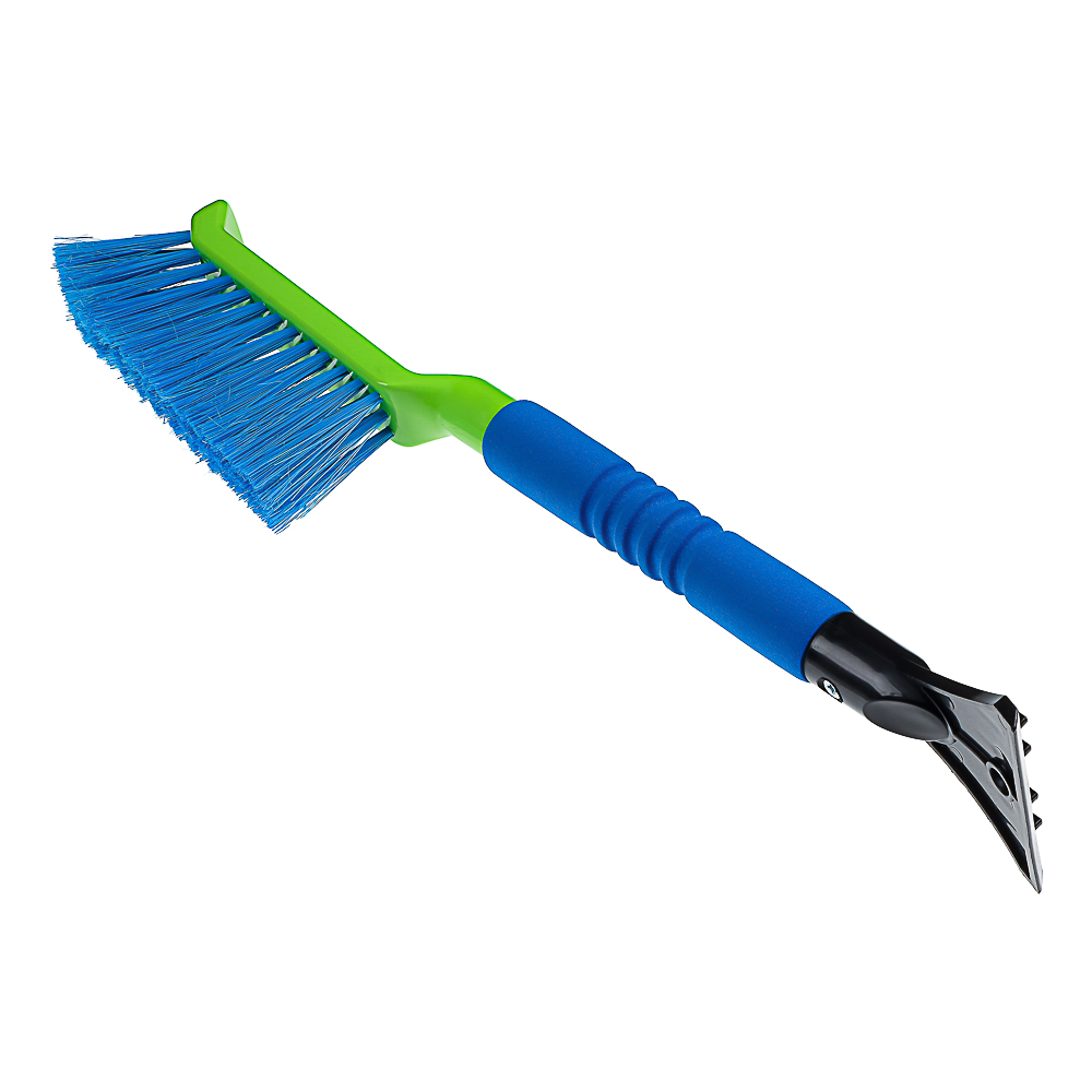 щетка для уборки снега со скребком oktan 42,5см зеленая