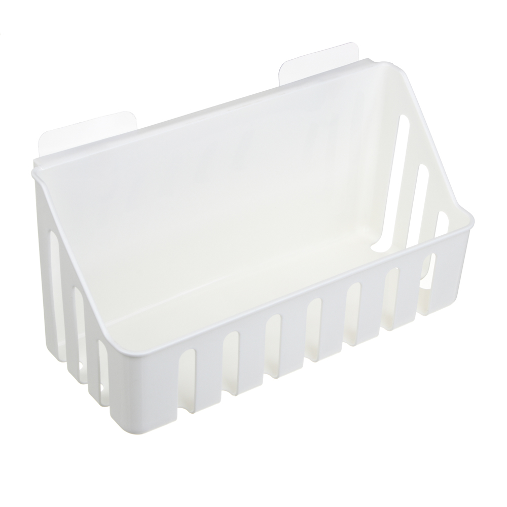 полка настенная прямоугольная пластик vetta classic молочный 28x11x7см