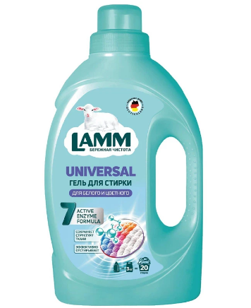 гель д/стирки lamm universal 1,3кг