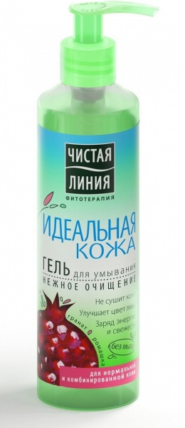 гель для умывания чистая линия, 160мл, идеальная кожа/нежное очищение