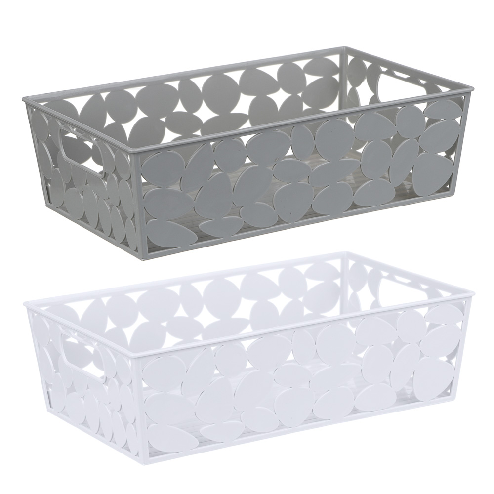 корзинка для хранения пластик vetta 26x15x7,5см 2 цвета