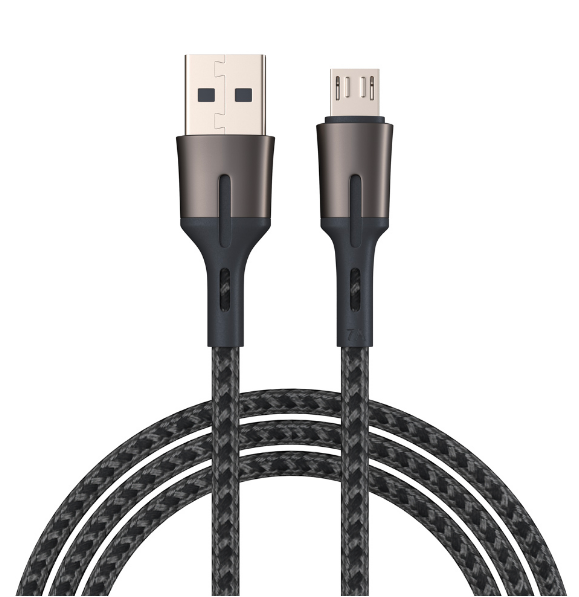 кабель для зарядки авангард micro usb, 2м, 3а, быстрая зарядка qc 3.0, черный by motorsport