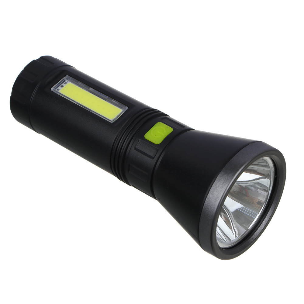 фонарь ручной ермак led+cob, 4 режима 1200мач 5,8х14,8см