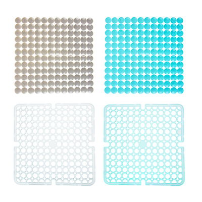 коврик в раковину противоскользящий "кругляш", 27x27см, 28х28 см, 4 цвета