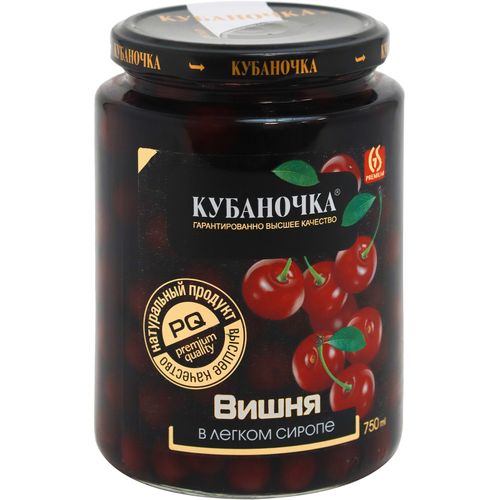 компот ягодный вишня кубаночка 750г
