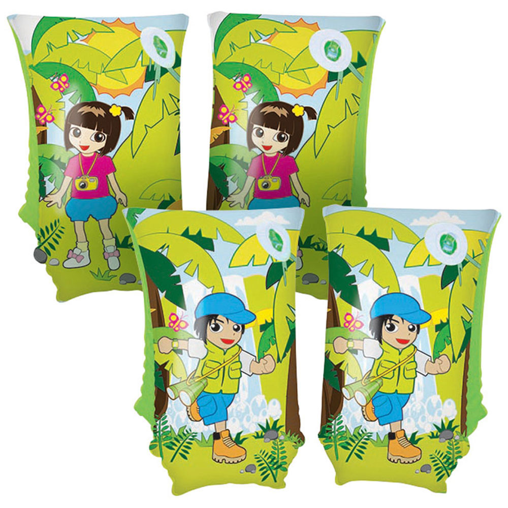нарукавники для плавания bestway пвх jungle trek 30х15см