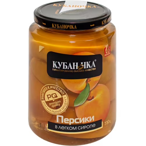 компот ягодный персик кубаночка 750г