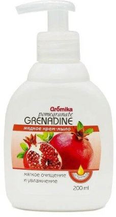 жидкое крем- мыло aromika ароматное pomegranate 200мл