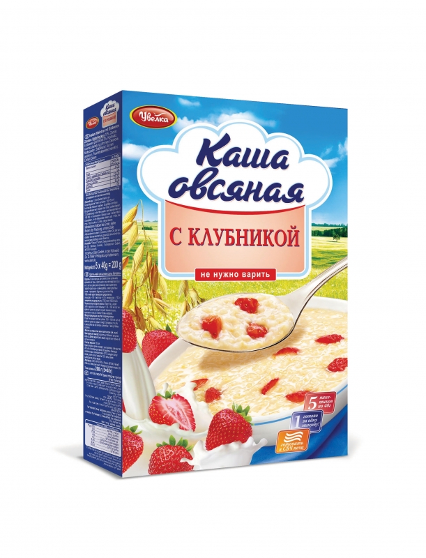 каша овсяная с клубникой 5х40г