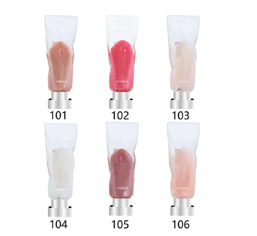 блеск для губ farres water shine essence с эффектом жидкого стекла 7047 т.101