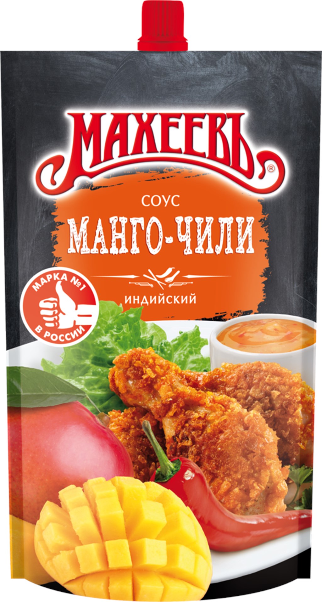 соус деликатесный манго-чили дой-пак махеев 230г