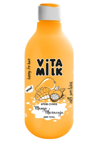 крем-суфле для тела loren+ vitamilk манго+маракуйя 250мл