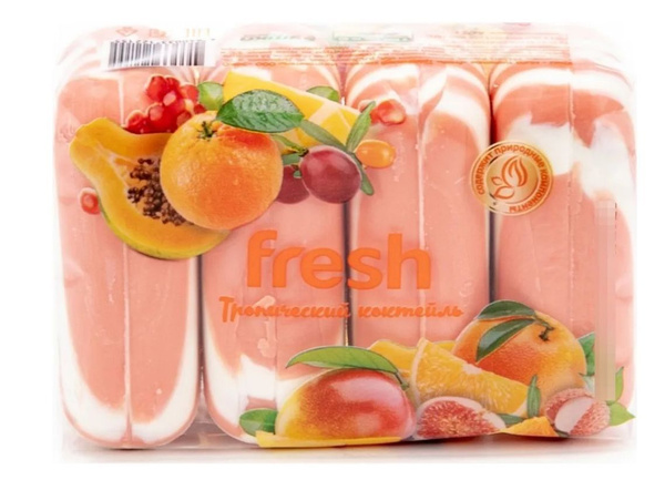 крем-мыло туалетное эфко fresh тропический коктейль  4*75г