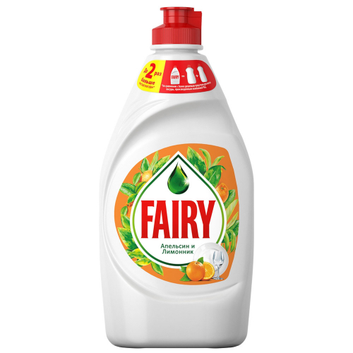 средство для мытья посуды fairy апельсин и лимонник 450мл