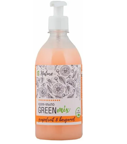 жидкое крем- мыло aromika green mix грейпфрут/бергамот 530мл