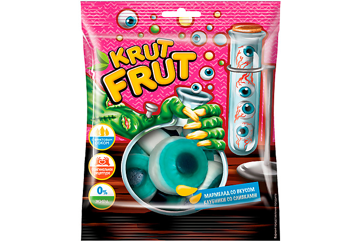 жевательный мармелад krut frut глаз 70г