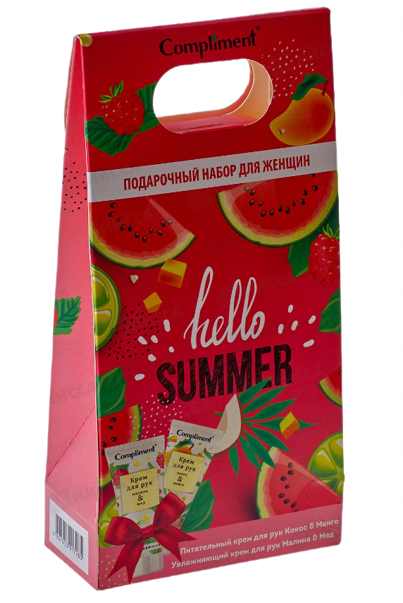 подарочный набор compliment №2040 увлажнение/питание д/рук 75мл